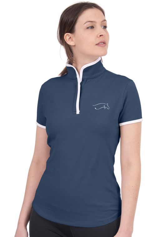 READY TO SHIP: Chestnut Bay Women's S2S Convertible Polo - X Small - Mood Indigo