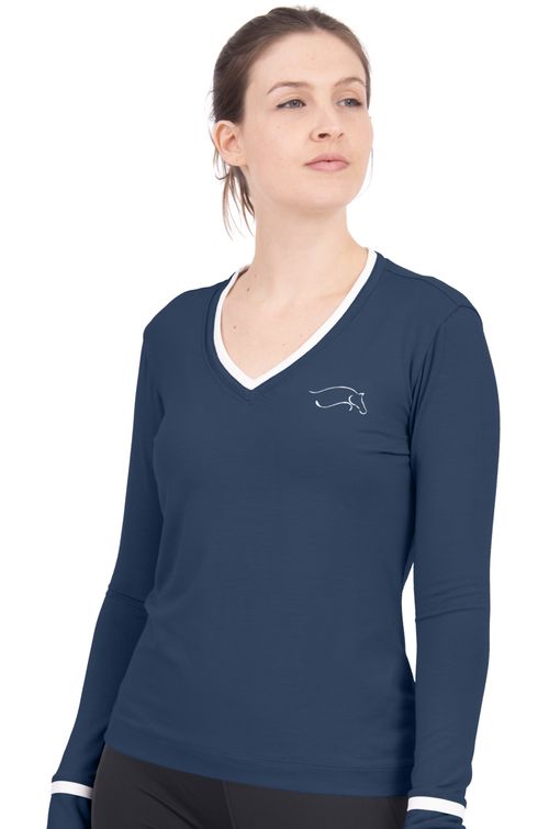 READY TO SHIP: Chestnut Bay Women's S2S V Neck Jersey - Medium - Mood Indigo