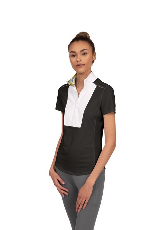 READY TO SHIP: Chestnut Bay Women's SkyCool Liberty Sport Short Sleeve Show Shirt - X Large - Black