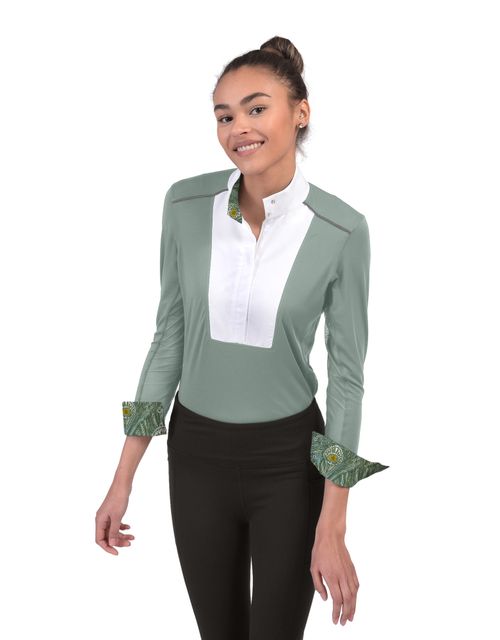 READY TO SHIP: Chestnut Bay Women's SkyCool Liberty Long Sleeve Show Shirt - X Large - Sage