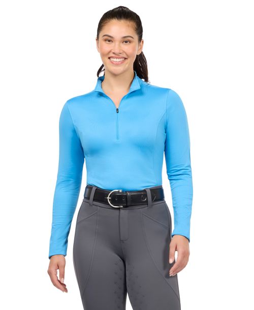 Kerrits Women's Serenity Solid Coolcore Long Sleeve Shirt - Oasis Blue
