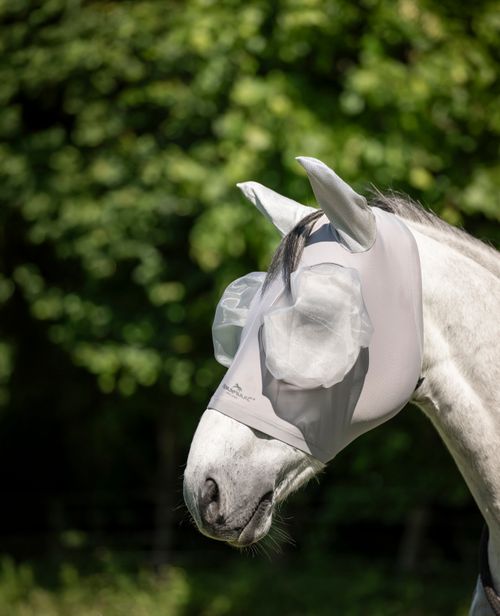 Horseware Defense Fly Mask - Silver/Silver