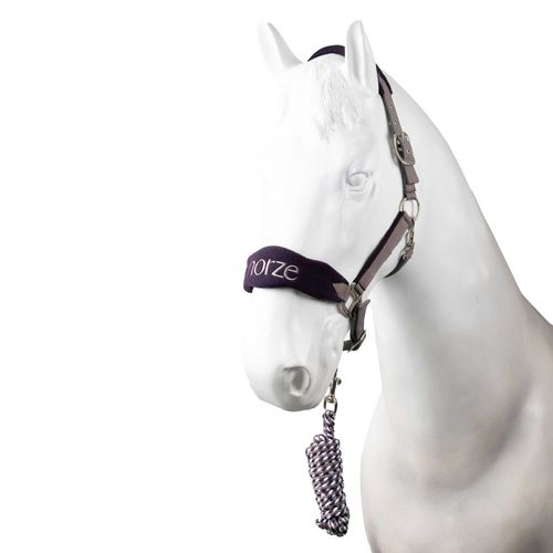Horze Magic Pony Fleece Halter Set - Flint Purple