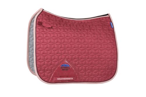 Weatherbeeta Suede Elite Air-Tec Dressage Saddle Pad - Wine Plum
