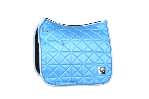 Weatherbeeta Satin Luxe Air-Tec Dressage Saddle Pad - Bright Blue