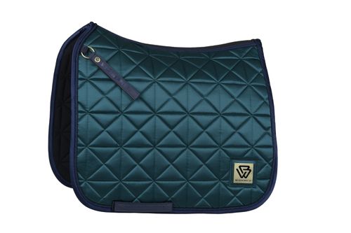 Weatherbeeta Satin Luxe Air-Tec Dressage Saddle Pad - Forest Green