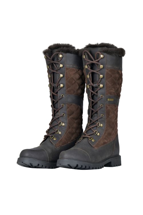 Dublin Women's Yukon Quilt Boots - Chocolate Brown