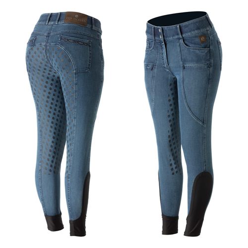 Equinavia Women's Helena Denim Full Seat Breeches - Dark Blue