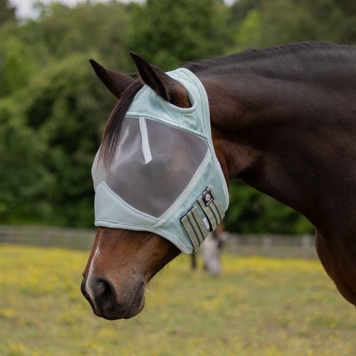 Equinavia Algard Soft Mesh Earless Fly Mask - Misty Jade