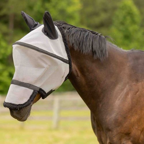 Equinavia Visor Fly Mask w/Detachable Nose - Grey