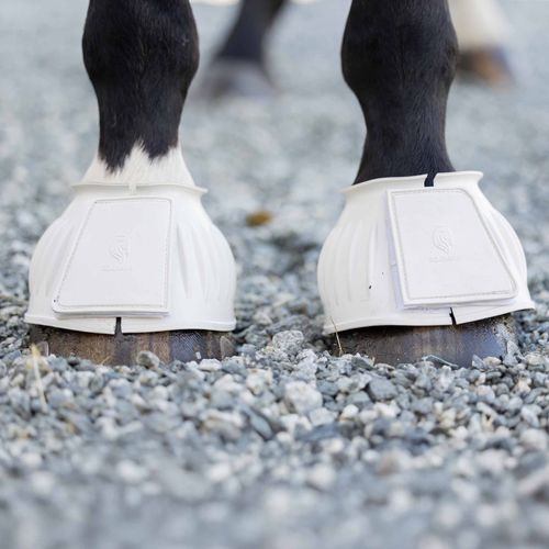 Equinavia Double Lock Rubber Bell Boots - White