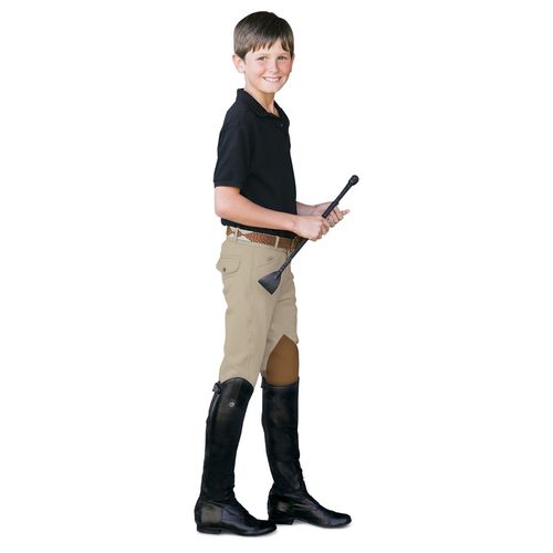 OUTLET: Ovation Kids' Boys 4-Pocket Classic Breech - 14 - Classic Show Tan