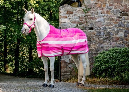 BARGAIN: Horseware Newmarket Pony Fleece Cooler - 69 - Witney Pink