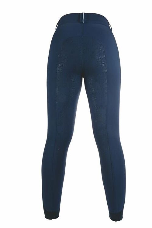 BARGAIN: HKM Kids' Comfort Style Silicone Full Seat Breeches - 13-14 years - Deep Blue