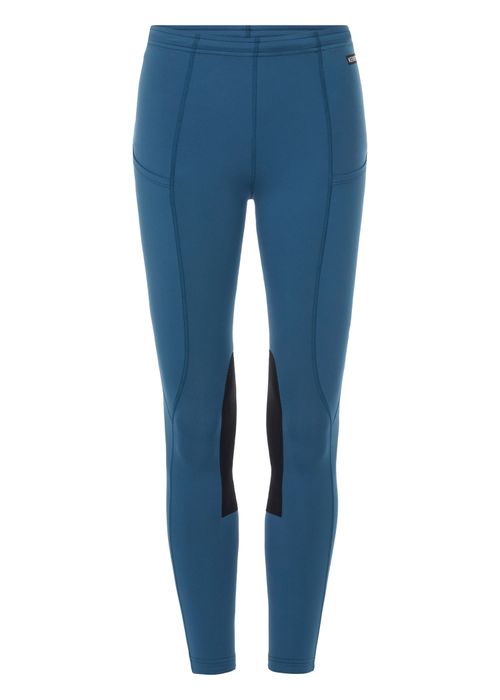 OUTLET: Kerrits Kids' Performance Knee Patch Pocket Tights - Medium - Atlantic