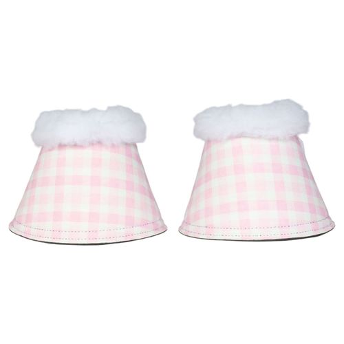 BARGAIN: Dapplebay Bell Boots - Small - Pink Gingham