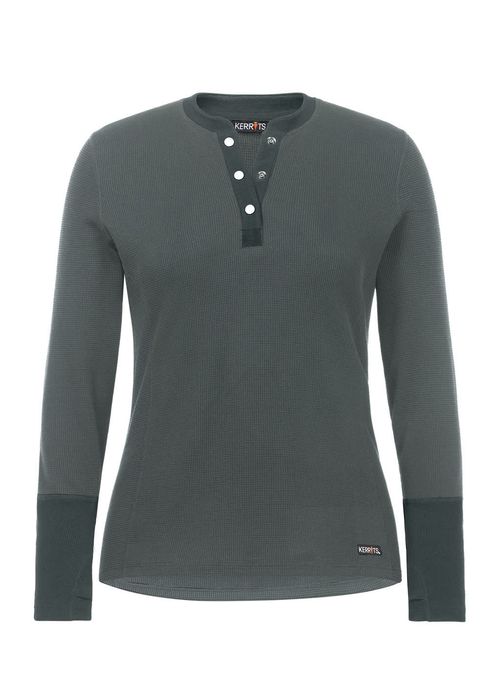 BARGAIN: Kerrits Women's Hot To Trot Thermal Henley - XX Small - Sagestone