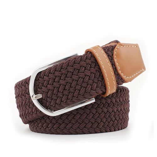 TuffRider FlexiFit  Stretch Braided Riding Belt - Dark Coffee