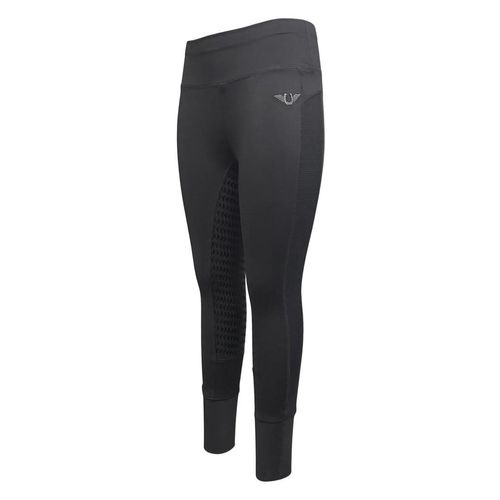 TuffRider Women's Marathon Full Seat Tights - Charcoal