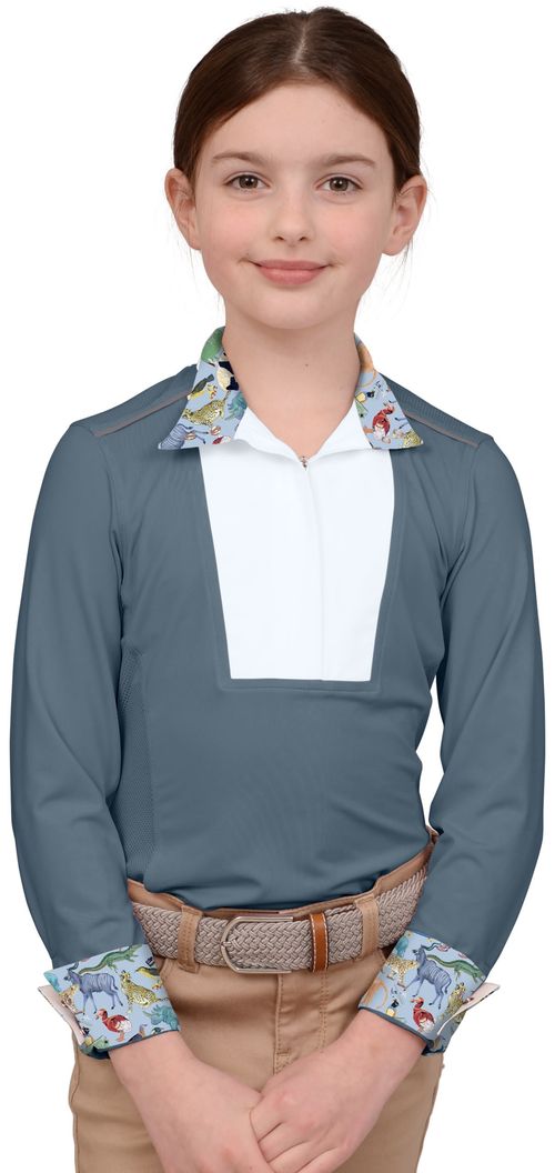Chestnut Bay Kids' SkyCool Liberty Long Sleeve Show Shirt - Mirage