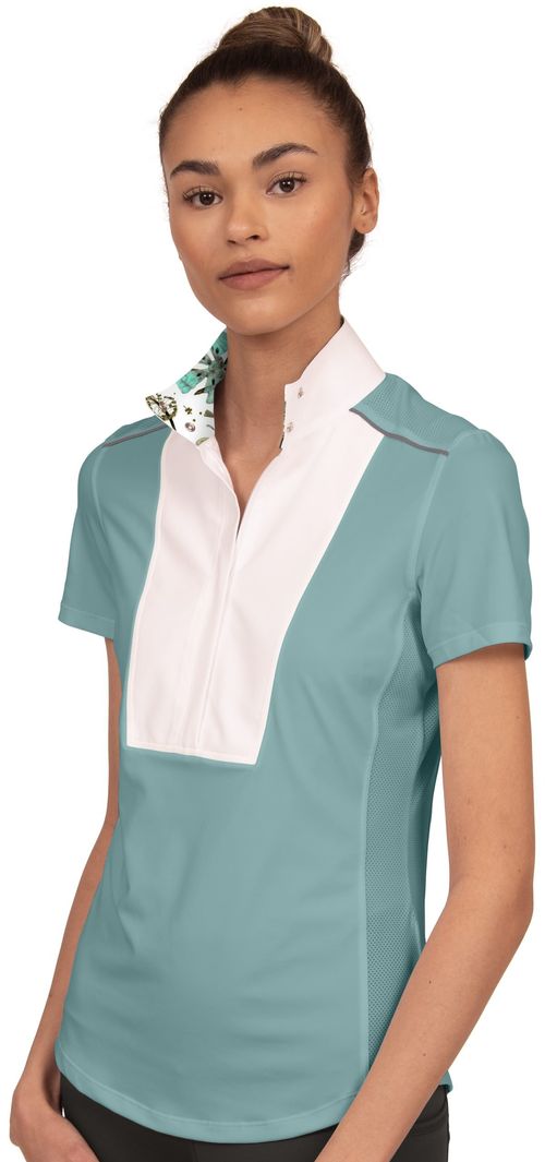 Chestnut Bay Women's SkyCool Liberty Sport Short Sleeve Show Shirt - Aqua