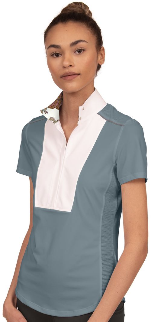 Chestnut Bay Women's SkyCool Liberty Sport Short Sleeve Show Shirt - Slate