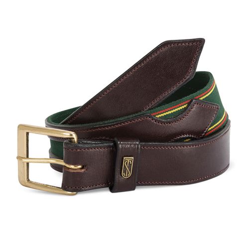 BARGAIN: Tredstep Flex Belt - 34in - Havana Brown/Hunter Green