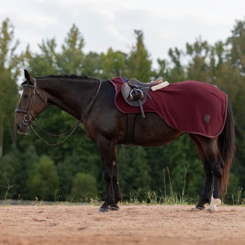 BARGAIN: Equinavia Koselig Fleece Quarter Sheet - X Large - Cranberry Red
