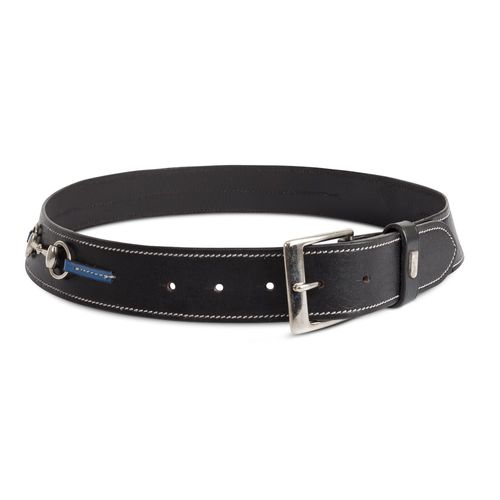 OUTLET: Tredstep Curve Snaffle Belt - 34in - Black/Classic Blue