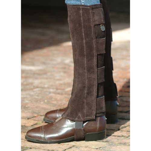 BARGAIN: Ovation EZE Tab Suede Half Chaps - X Large - Brown