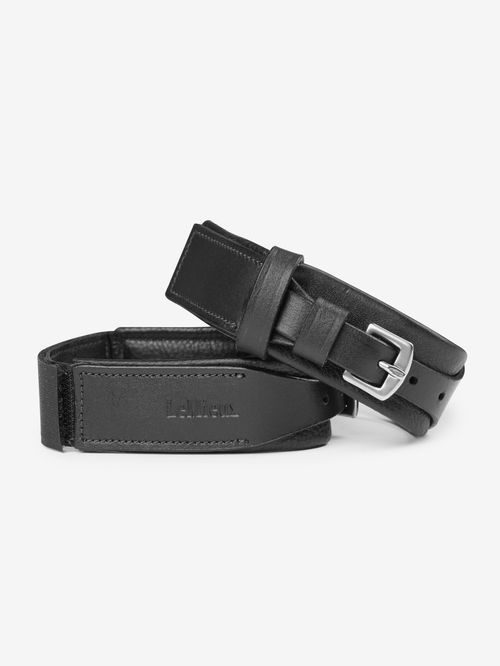 LeMieux Kids' Leather Garter Straps - Black