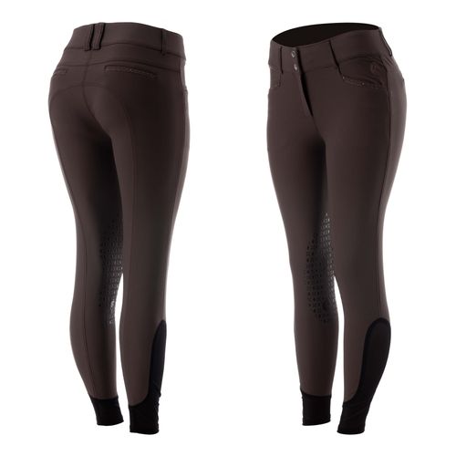 OUTLET: Equinavia Women's Victoria Silicone Knee Patch Breeches - 32 - Brown/Copper