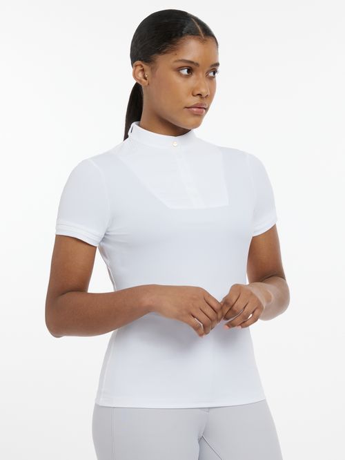 LeMieux Women's Sophia Short Sleeve Show Shirt - White