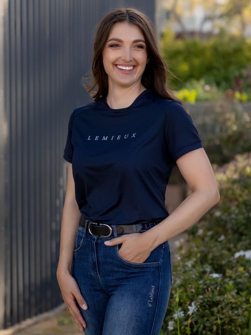 LeMieux Women's Sports Tee Shirt - Navy