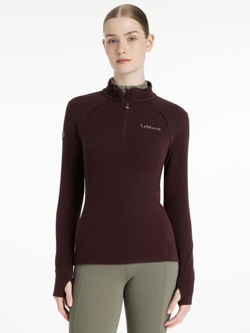 LeMieux Women's Frances Quarter Zip Fleece - Damson