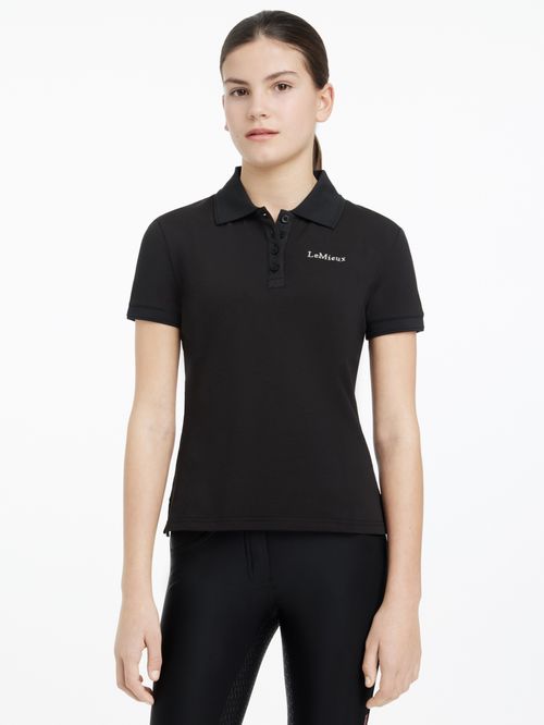 LeMieux Kids' Young Rider Classique Polo Shirt - Black