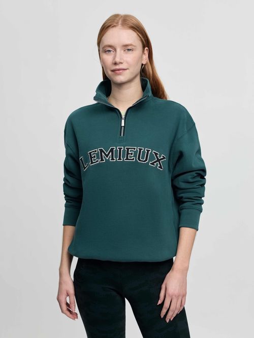 LeMieux Women's Kelsie Quarter Neck Sweat - Jungle