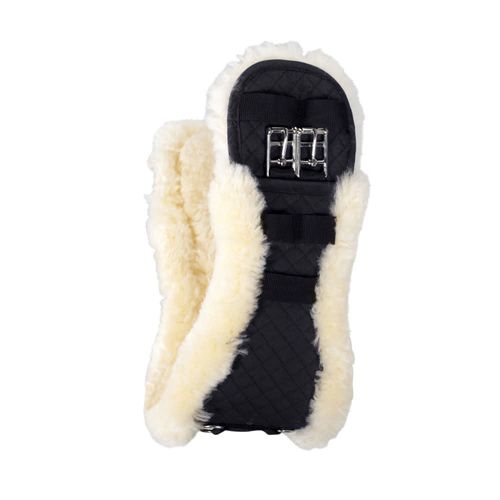 OVERSTOCK: Horze Harleigh Sheepskin Dressage Girth - 40cm - Black