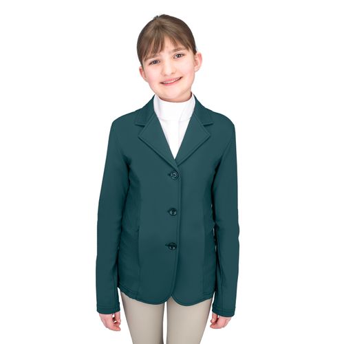 BARGAIN: Ovation Kids' Mesh Hybrid Show Coat - 12 - Deep Teal