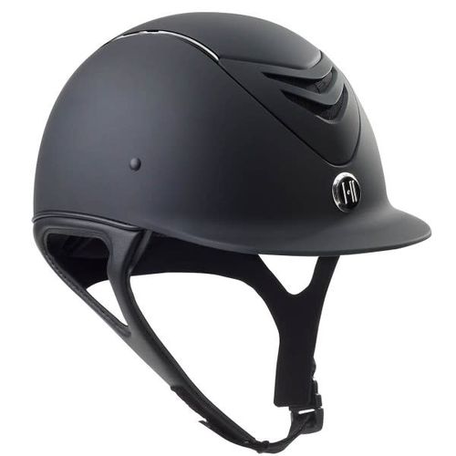 OVERSTOCK: One K MIPS CCS Helmet - X Small Long Oval - Black Matte/Chrome