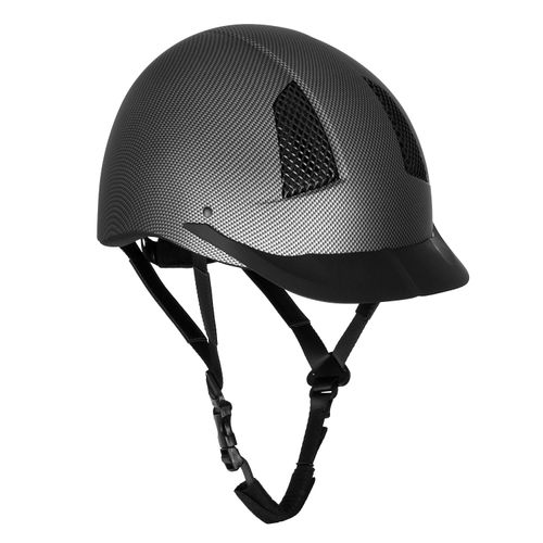 OVERSTOCK: TuffRider Carbon Fiber Shell Helmet - Large - Black