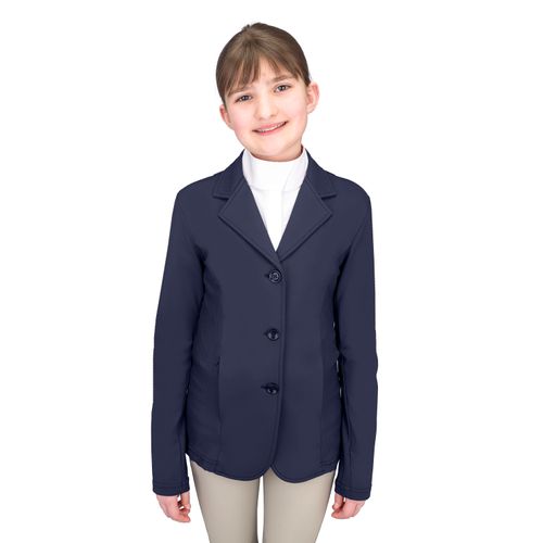 OUTLET: Ovation Kids' Mesh Hybrid Show Coat - 10 - Navy