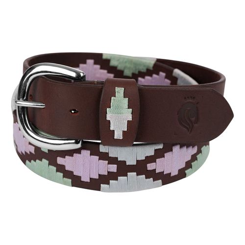 Equinavia Siri Polo Belt - Brown/Lavender/Misty Jade