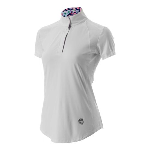 Equinavia Women's Sonja Short Sleeve Show Shirt - White/White/Galaxy Blue
