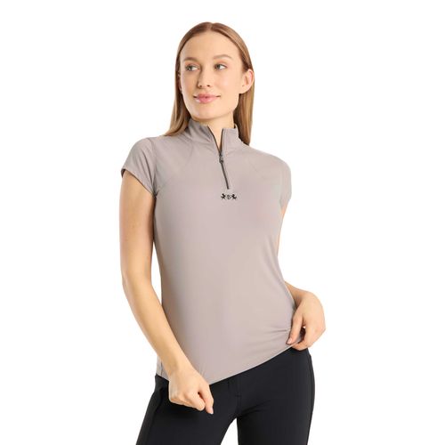 B Vertigo Women's Joelle Short Sleeve Training Shirt - Inscrutable