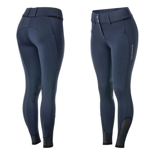 Equinavia Women's Silvi Knee Patch Breeches - Navy