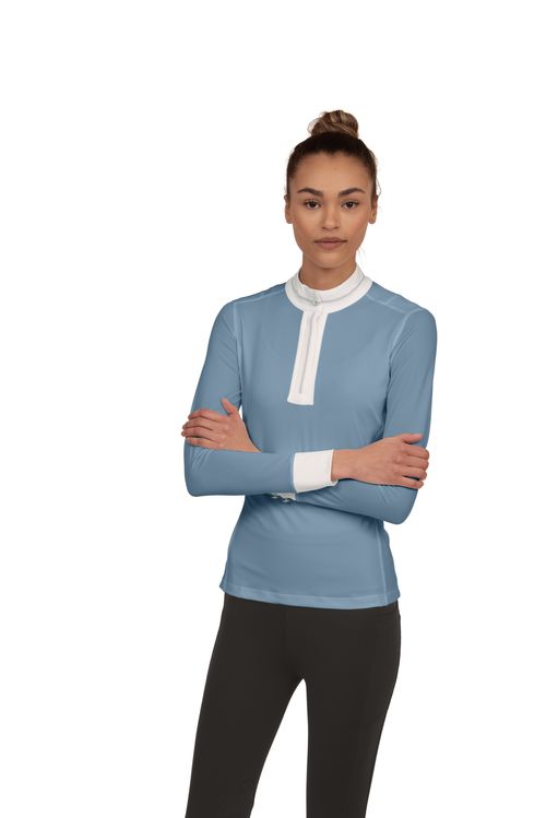 Chestnut Bay Women's SkyCool Long Sleeve Show Shirt - Skyblue