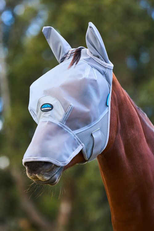 Weatherbeeta Comfitec Fine Mesh Fly Mask w/Ears & Nose - Grey