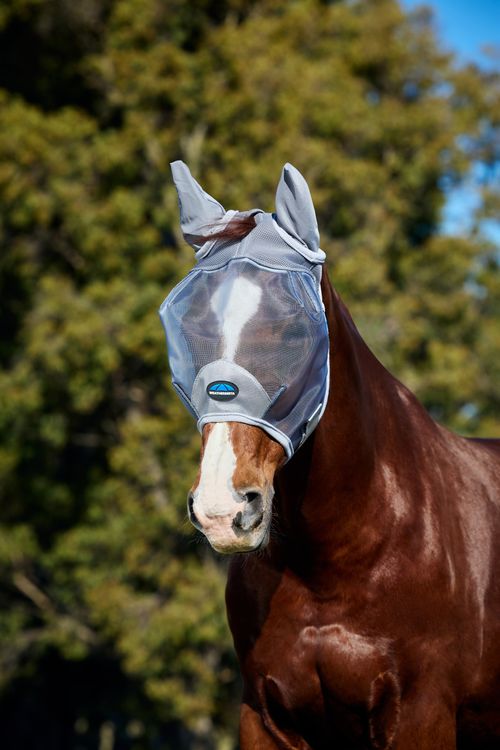 Weatherbeeta Comfitec Fine Mesh Fly Mask w/Ears - Grey
