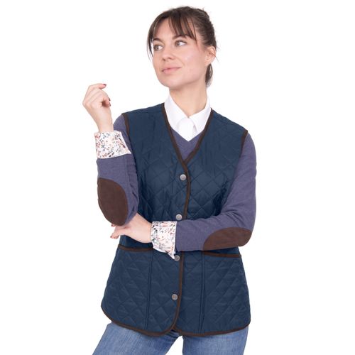 Chestnut Bay Women's Heritage Quilted Barn Vest - Insignia Blue